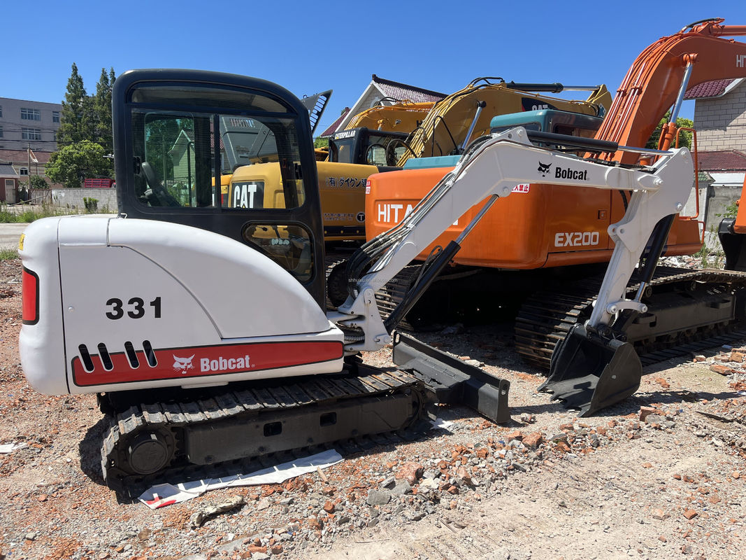 Digunakan Mini Excavator Bobcat 331 kecil Digger Post Hole Digger bekas Digger