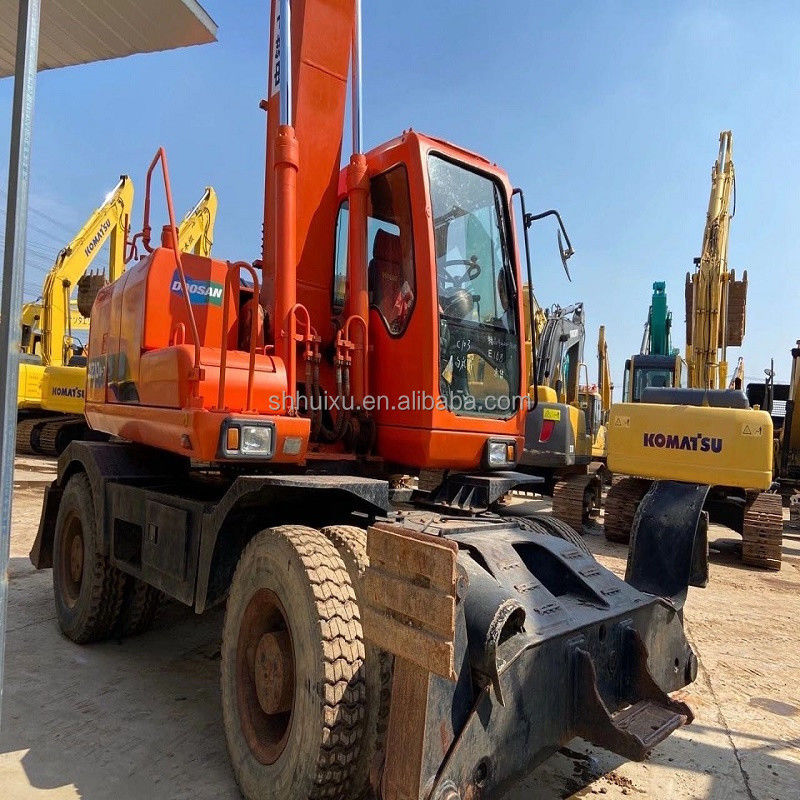 Kualitas bekas DOOSAN 210W excavator dengan harga murah untuk dijual/Dipakai mesin pengali hidraulik Doosan 210W excavator