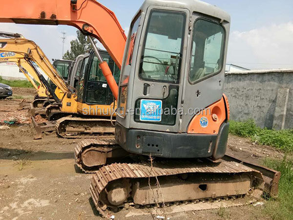 Hitachi dalam stok Digunakan Hitachi 55 mini excavator untuk dijual bekas Hitachi 55 penggali kecil dalam kondisi baik