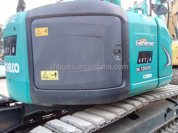 Paling laris bekas penggali crawler Kobelco135/Dipakai mesin penggali kualitas baik Kobelco135 untuk dijual
