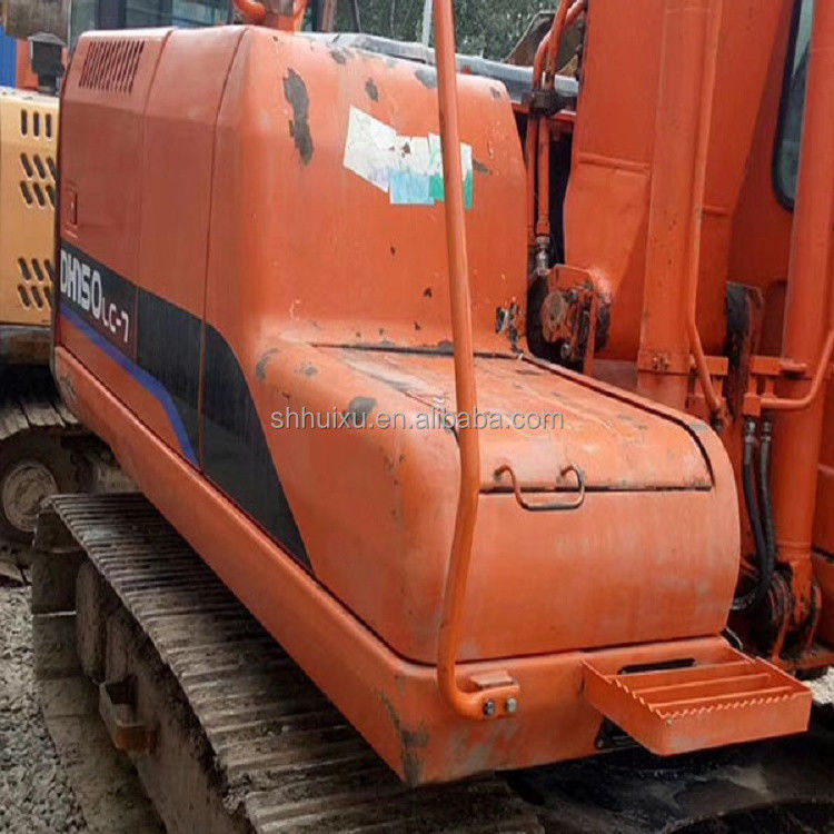 Digunakan mesin hydraulic crawler menggali Doosan DH150/Tangan kedua Kualitas DOOSAN DH150 excavator dengan harga murah untuk dijual