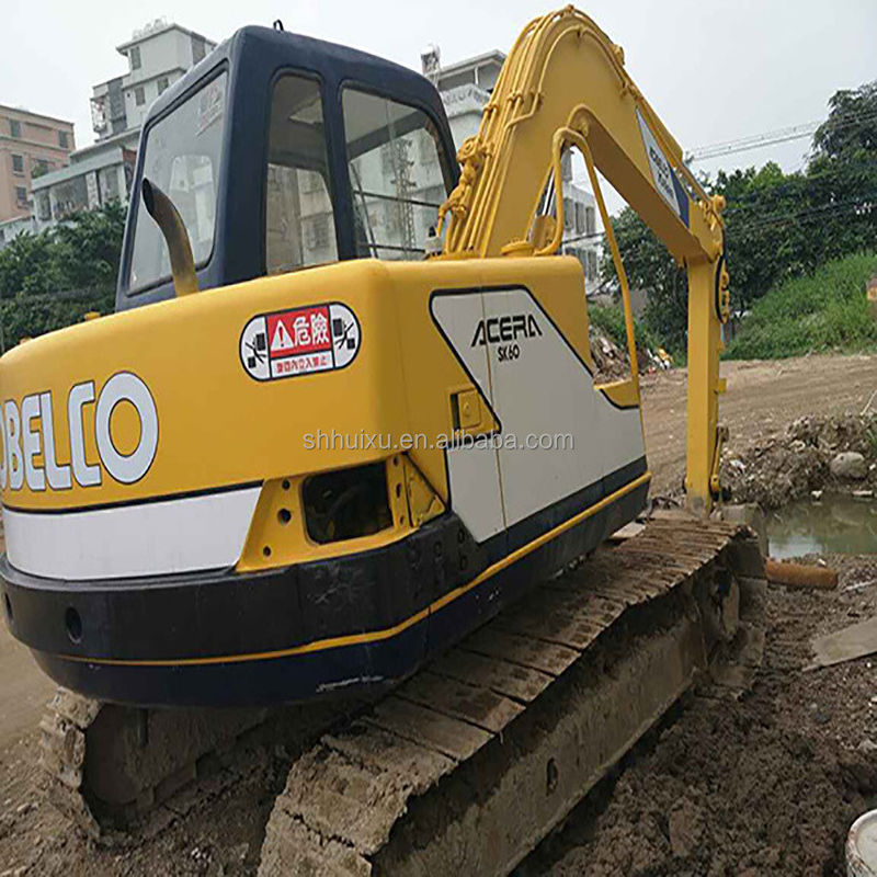 Digunakan penggali crawler hidrolik Kobelco60-3, mini tangan kedua kualitas tinggi penggali KOBELCO60-3 harga murah