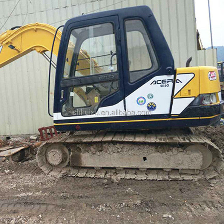 Digunakan penggali crawler hidrolik Kobelco60-3, mini tangan kedua kualitas tinggi penggali KOBELCO60-3 harga murah