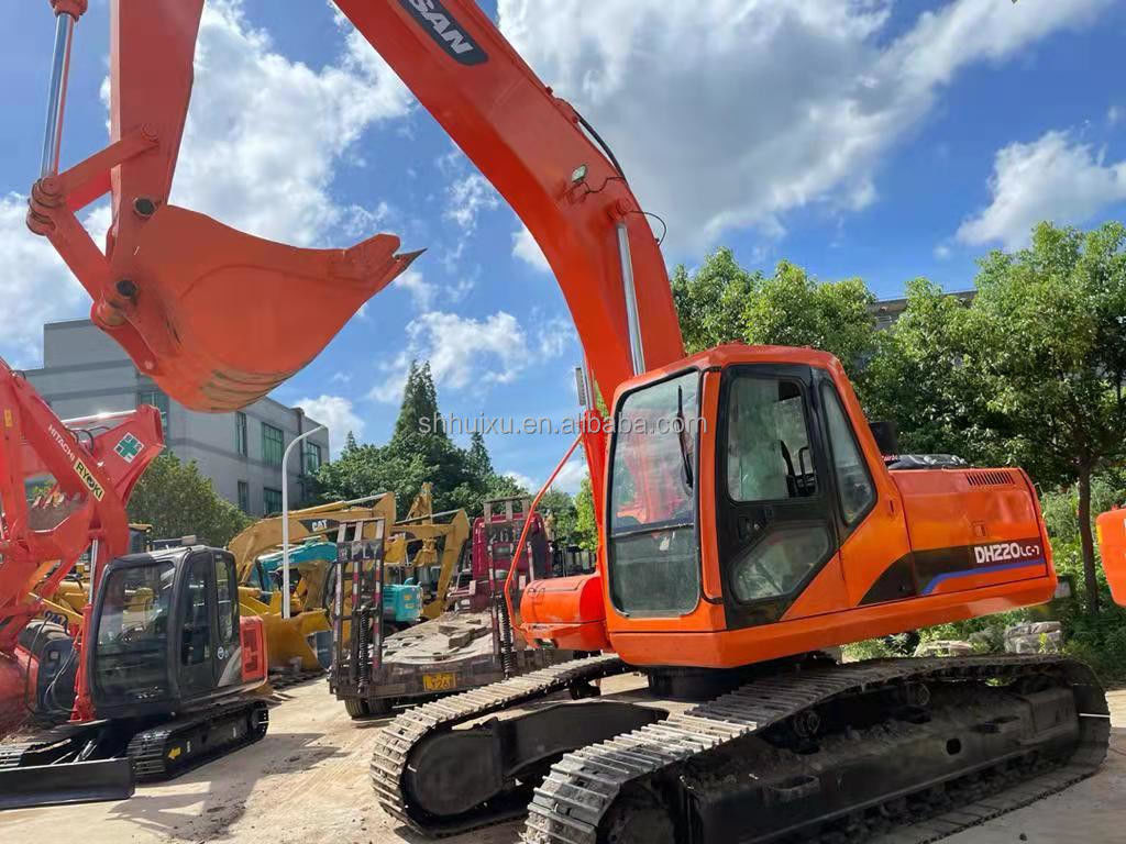 Doosan jual panas bekas excavator doosan 220/ DOOSAN220 asal Korea/Mesin penggali bekas terlaris harga bagus