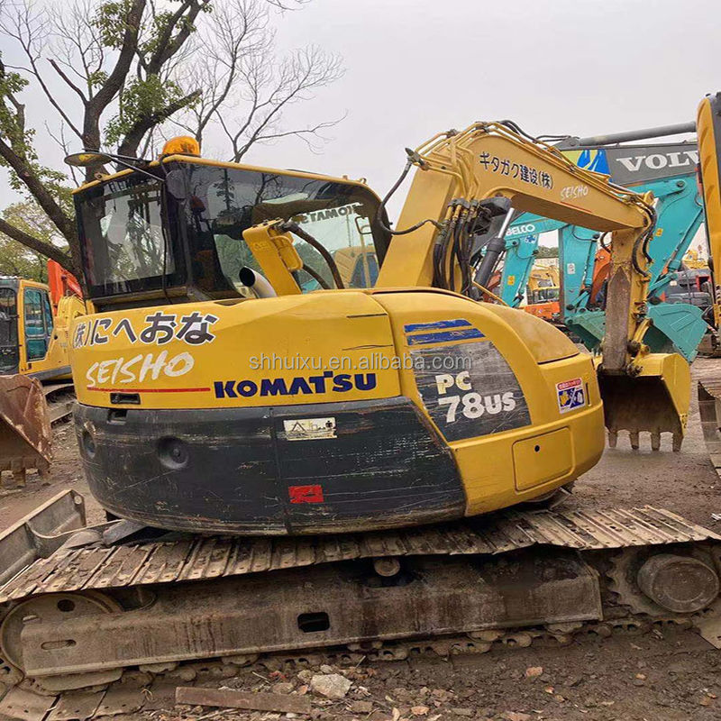 Digunakan Komatsu PC78 Excavator / tangan kedua excavator komatsu PC78 mini crawler penggali kualitas baik Komatsu Excavator