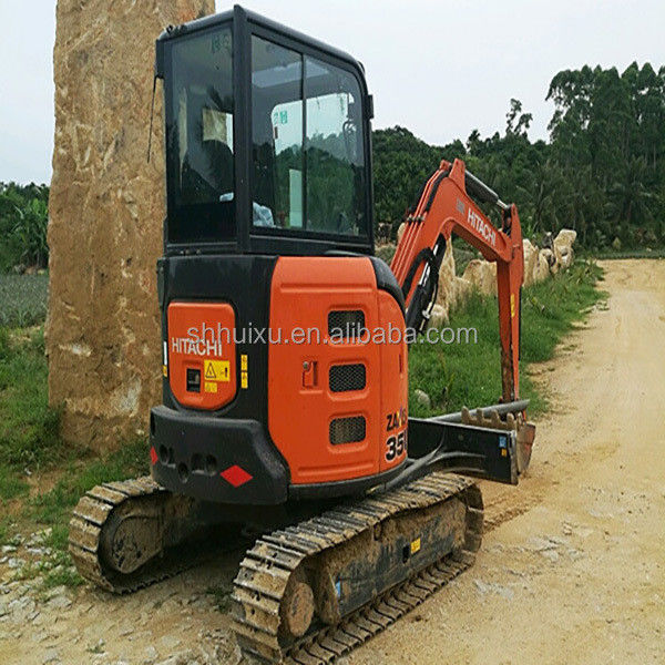 Hitachi dalam stok Digger mini bekas Jepang HITACHI 35 untuk dijual/Tangan kedua Excavator Crawler kecil kondisi baik HITACHI 35