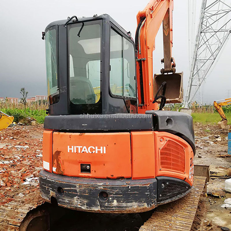Hitachi dalam stok Digger mini bekas Jepang HITACHI 50 untuk dijual/Tangan kedua Excavator Crawler kecil kondisi baik HITACHI 50
