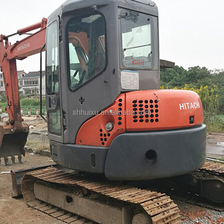 Hitachi dalam stok Digger mini bekas Jepang HITACHI 55 untuk dijual/Tangan kedua Excavator Crawler kecil kondisi baik HITACHI 55