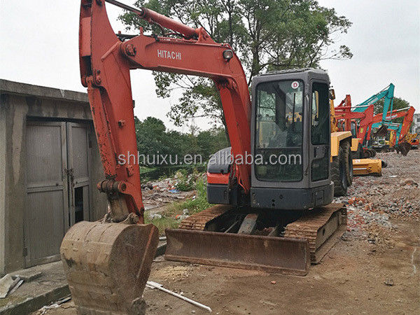Hitachi dalam stok Digger mini bekas Jepang HITACHI 55 untuk dijual/Tangan kedua Excavator Crawler kecil kondisi baik HITACHI 55