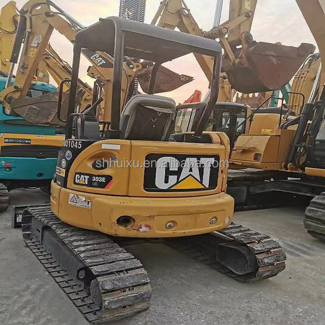 Second Hand kualitas baik bekas Mini crawler excavator digunakan CAT303E 3T bekas ulat Mesin penggalian ulat di stok