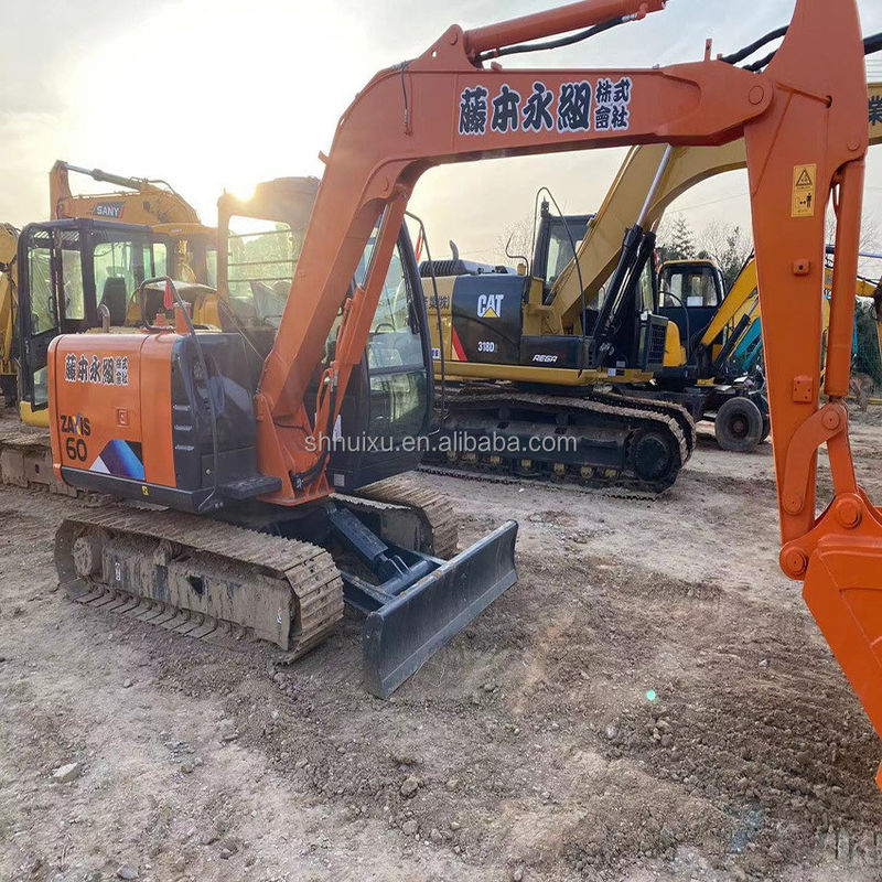 Hitachi dalam stok bekas Hitachi mini excavator zx60 japan tahun 2019/second hand Small Crawler Excavator kondisi baik HITACHI 60