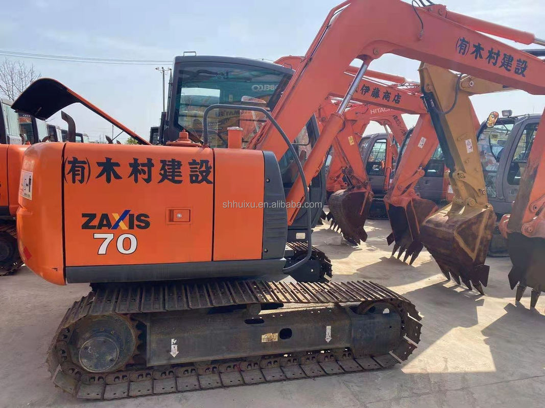Hitachi dalam stok Digger mini bekas Jepang HITACHI 70 untuk dijual/Tangan kedua Excavator Crawler kecil kondisi baik HITACHI 70