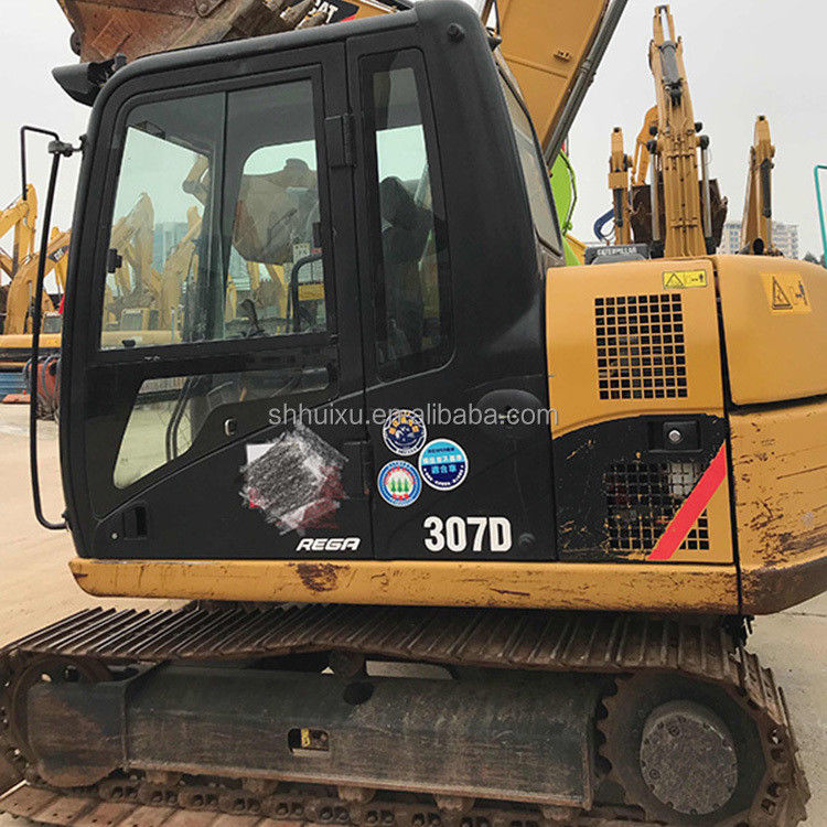 Digunakan excavators cat307 Mini crawler Digging Mesin excavator digunakan CAT307D 7T Caterpillar Excavator Caterpillar dalam stok