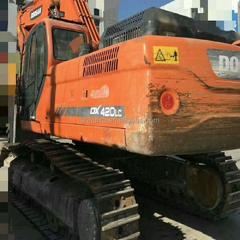 Doosan jual panas Kualitas tinggi bekas mesin penggali hidraulik DOOSAN DX420 asal Korea digunakan mesin penggalian harga yang baik