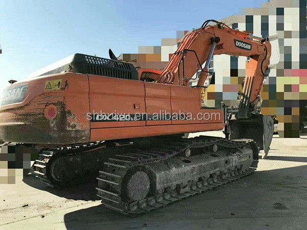 Doosan jual panas Kualitas tinggi bekas mesin penggali hidraulik DOOSAN DX420 asal Korea digunakan mesin penggalian harga yang baik