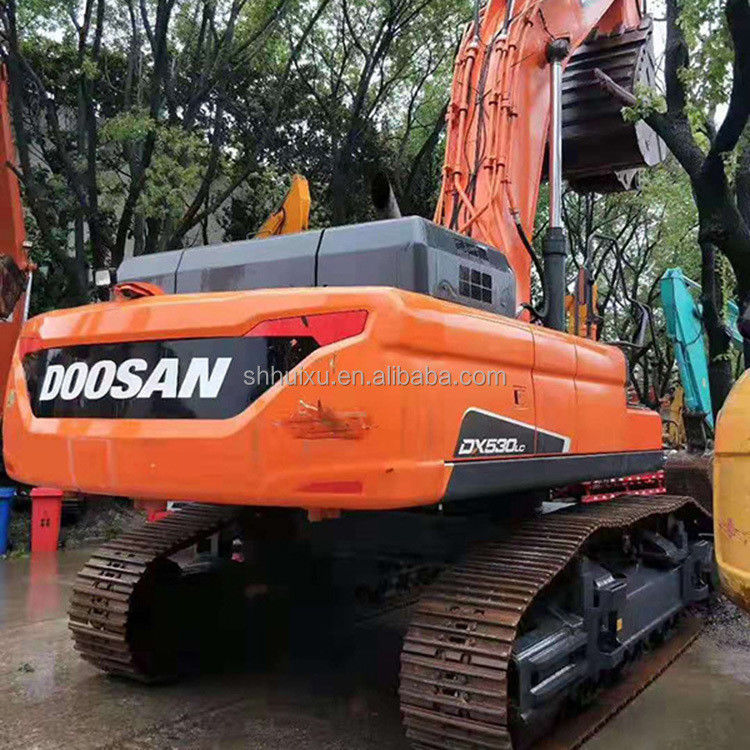 Doosan jual panas Kualitas yang sangat baik bekas hidraulik crawler excavator DOOSAN DX530 asal Korea bekas mesin penggalian terlaris
