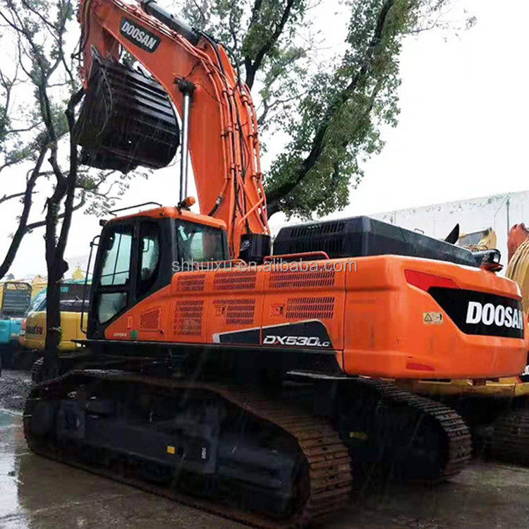 Doosan jual panas Kualitas yang sangat baik bekas hidraulik crawler excavator DOOSAN DX530 asal Korea bekas mesin penggalian terlaris