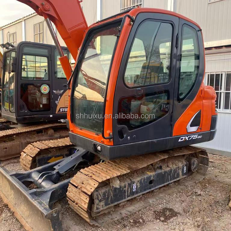 Korea asal digunakan mini penggali Doosan75 kualitas mesin konstruksi/Tangan kedua hidraulik merangkak excavator DOOSAN75 jual panas