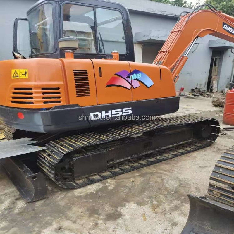 Doosan jual panas mini excavator digunakan doosan ex55 bekas hidraulik crawler excavator DOOSAN DH55 asal Korea