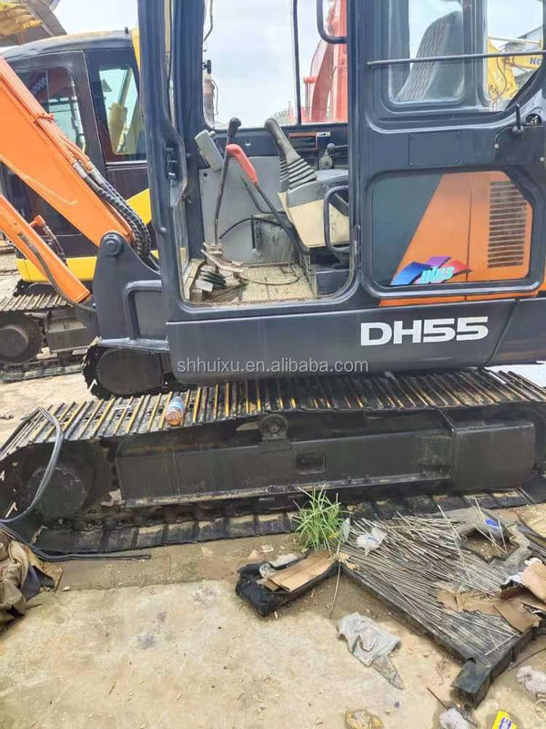 Doosan jual panas mini excavator digunakan doosan ex55 bekas hidraulik crawler excavator DOOSAN DH55 asal Korea