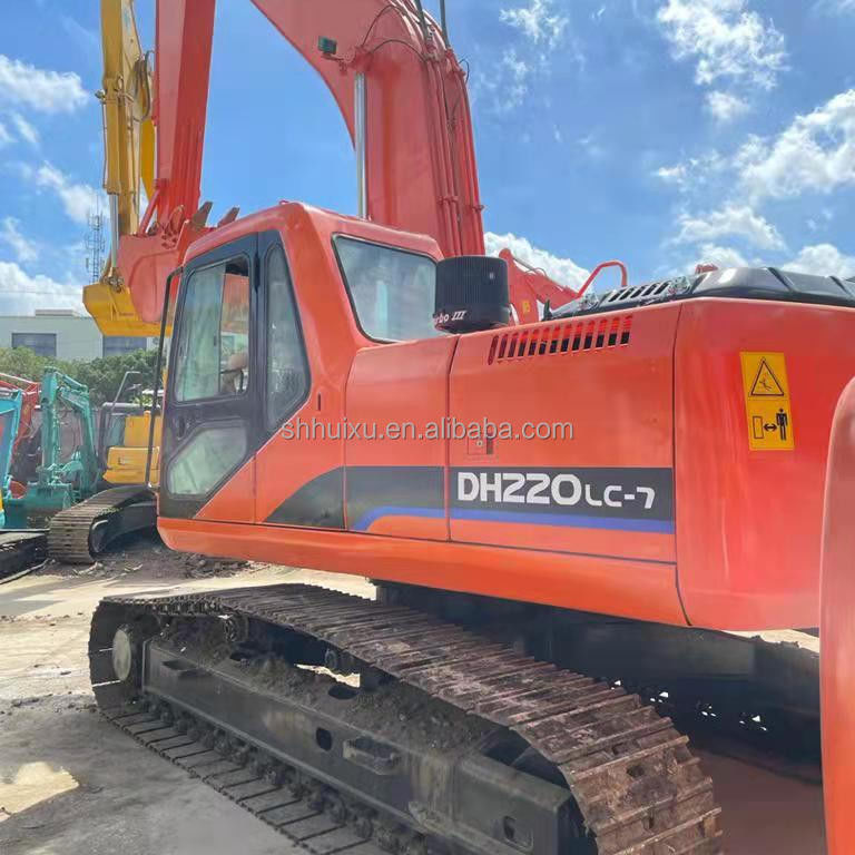 Doosan jual panas doosan dh220lc bekas excavator/ bekas mesin penggalian Doosan DH220-7 asal Korea untuk dijual