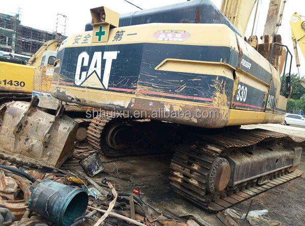 Digunakan excavator ulat 330dl bekas excavator merangkak CAT330B dalam kondisi baik untuk dijual ulat di stok