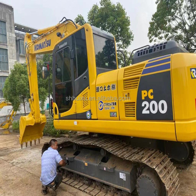 Komatsu Mesin penggali crawler hidraulik bekas kualitas baik Mesin penggali bekas asal Jepang digunakan komatsu pc200-8 excavator Komatsu Excavator