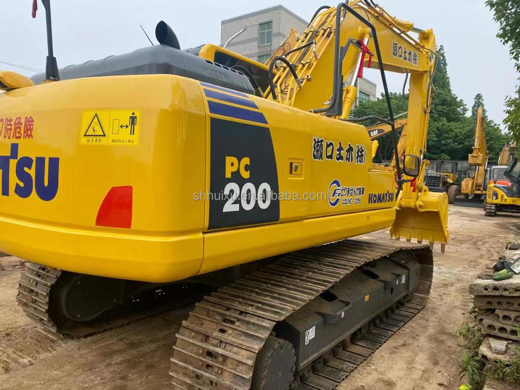 Komatsu Mesin penggali crawler hidraulik bekas kualitas baik Mesin penggali bekas asal Jepang digunakan komatsu pc200-8 excavator Komatsu Excavator