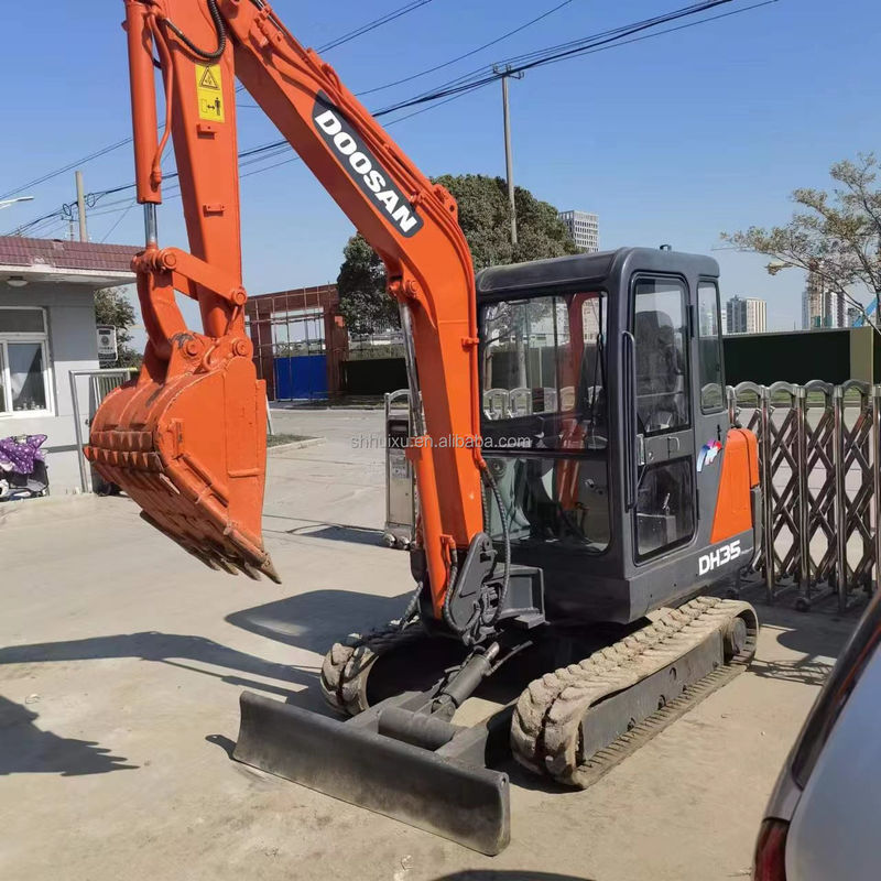 Doosan jual panas bekas Original Doosan DH35 excavator,Doosan mini excavator dengan pisau dozer,Doosan DH35 DH55 DH60 DH70 DH80 DX80 DX75 dalam stok