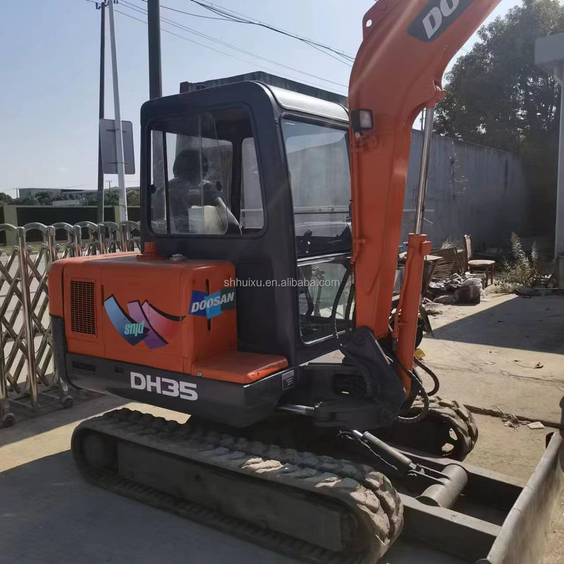 Doosan jual panas bekas Original Doosan DH35 excavator,Doosan mini excavator dengan pisau dozer,Doosan DH35 DH55 DH60 DH70 DH80 DX80 DX75 dalam stok