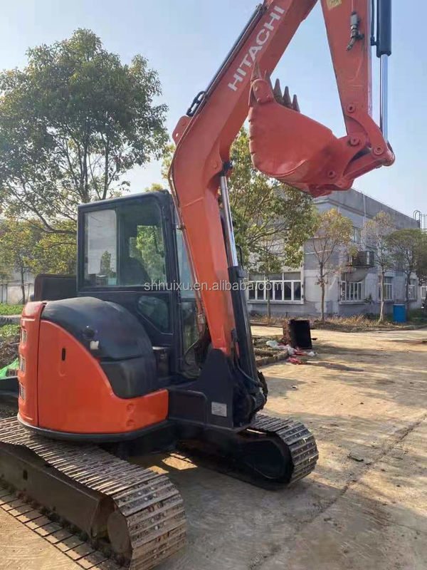 Hitachi dalam stok Harga murah bekas mini penggali Jepang HITACHI 55/Tangan kedua hidraulik Crawler Excavator kondisi baik HITACHI 55