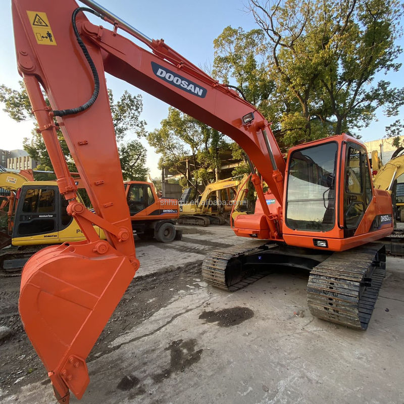 Doosan jual panas bekas tangan baik kualitas Doosan excavator DH150 Lc-7 Siap bekerja 15ton Doosan Dh150 Excavator untuk dijual panas