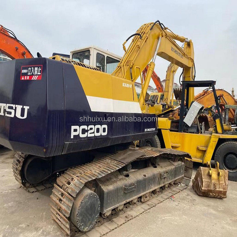 Komatsu Digunakan komatsu PC200-7 crawler excavator mesin penggali tangan kedua asal Jepang untuk dijual Komatsu Excavator