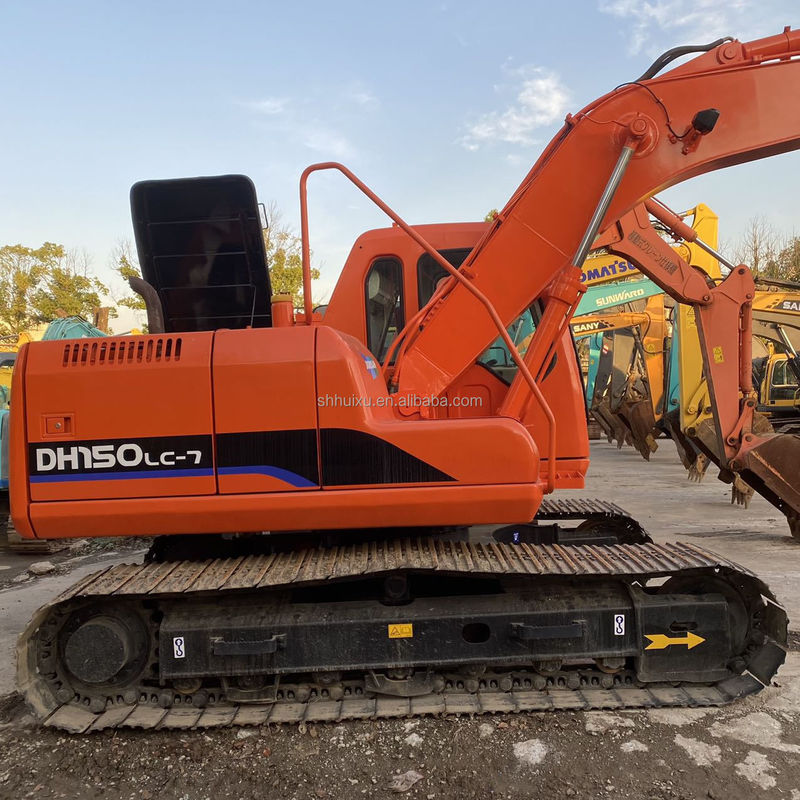 Doosan jual panas bekas tangan baik kualitas Doosan excavator DH150 Lc-7 Siap bekerja 15ton Doosan Dh150 Excavator untuk dijual panas