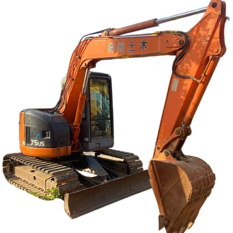 Hitachi jual panas bekas Hitachi ex75ur excavator/Tangan kedua Excavator Crawler kecil kondisi baik HITACHI 75