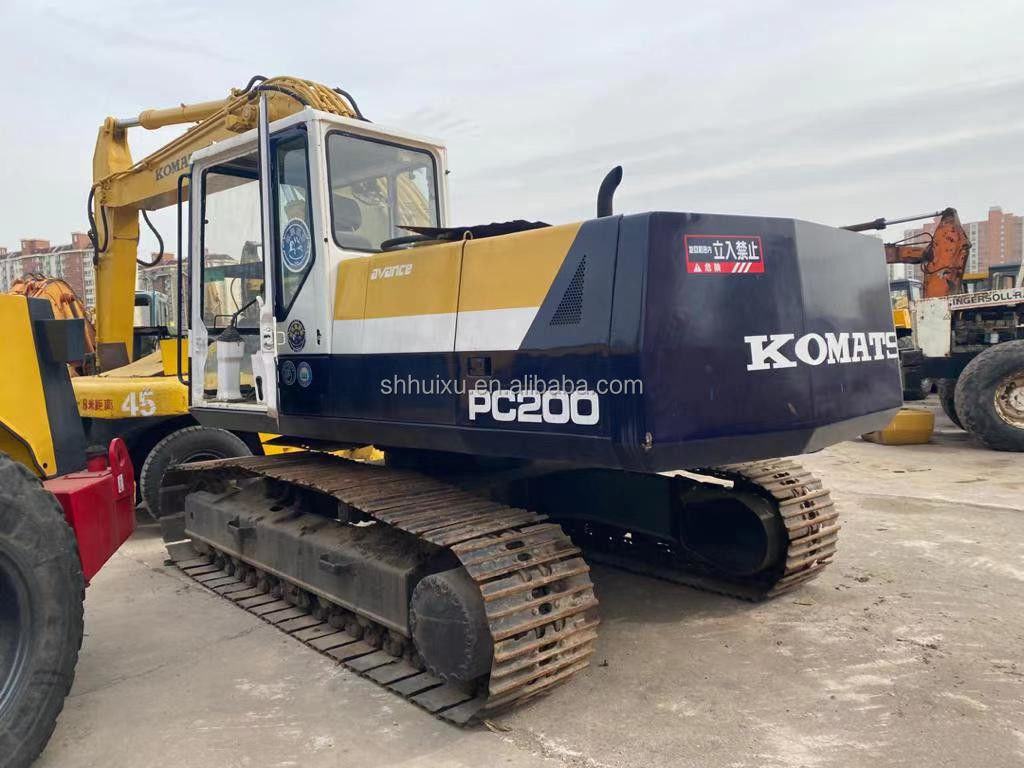 Komatsu Digunakan komatsu PC200-7 crawler excavator mesin penggali tangan kedua asal Jepang untuk dijual Komatsu Excavator