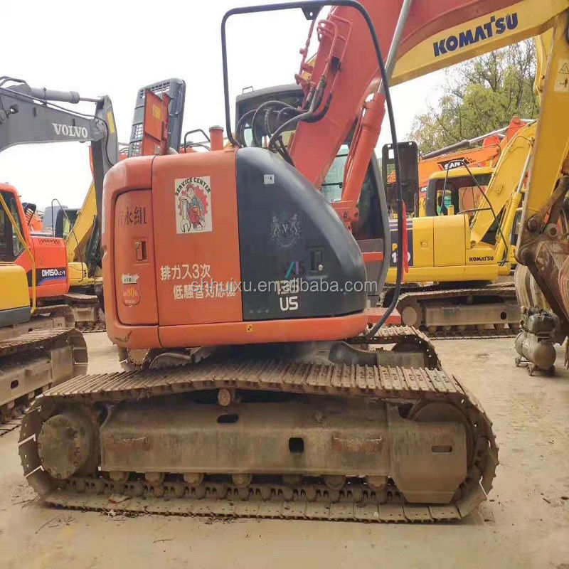 Hitachi dalam stok Hydraulic Crawler Excavator HITACHI 135 bekas kondisi baik/Mesin penggali bekas Jepang HITACHI 135 untuk dijual