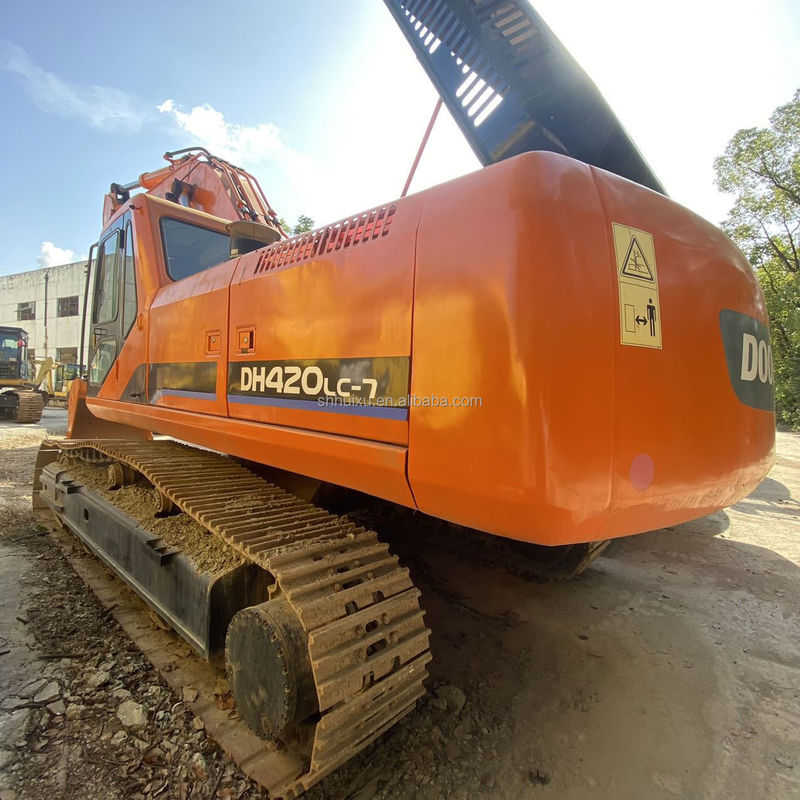 Doosan jual panas peralatan bergerak tanah digunakan doosan dh420lc-7 excavator dh420 42ton besar pertambangan excavator dh420lc