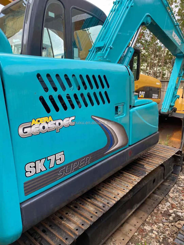 Mikro mini excavator Kobelco 75 bekas excavator kecil digunakan mesin 7.5 ton excavator Amerika Serikat Cina taman excavator