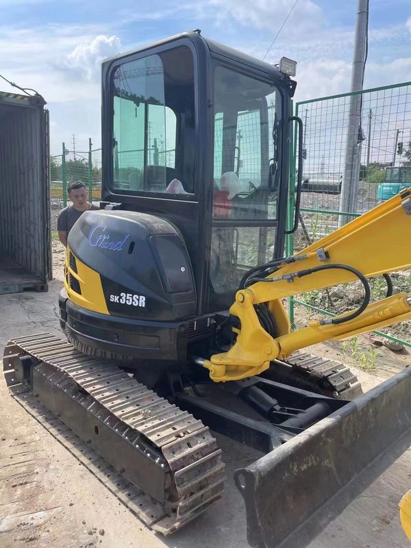 Harga mini excavator bekas Kobelco 35SR bekas mini excavator bekas mesin 3,5 ton crawler hidraulik backhoe excavator