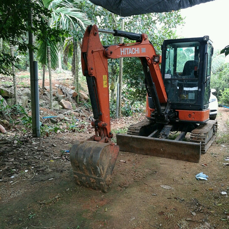 Digunakan Hitachi ZX35 Hydraulic Crawler Excavator, Hitachi ZX35U-2 ZX35U Chain Digger Harga Murah