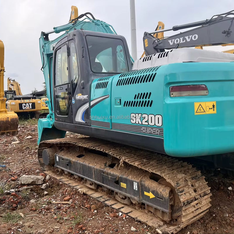 Digunakan Excavator Kobelco Sk200 baik Kualitas kondisi kerja digunakan excavator Kobelco Sk200