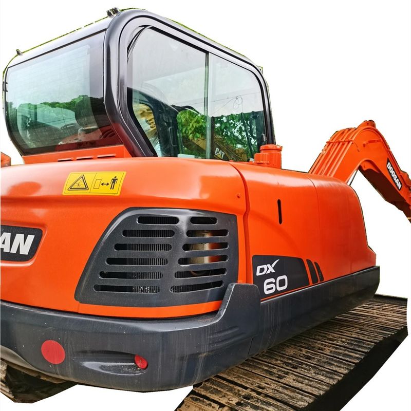 Doosan jual panas Jual bagus Excavator bekas Doosan mesin excavator roda DX60W