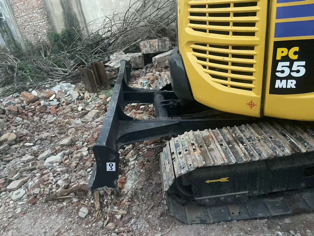 Kualitas tinggi KOMATSU PC55MR bekas hidraulik excavator merangkak asal Jepang/Dipakai mini excavator KOMATSU PC55MR Harga murah