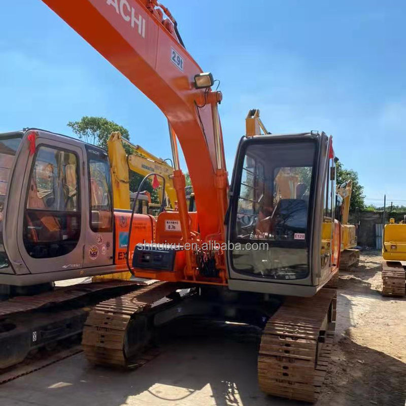 Hitachi jual panas Kualitas yang sangat baik bekas excavator crawler hidrolik Hitachi EX120 Mesin penggali tangan kedua untuk dijual