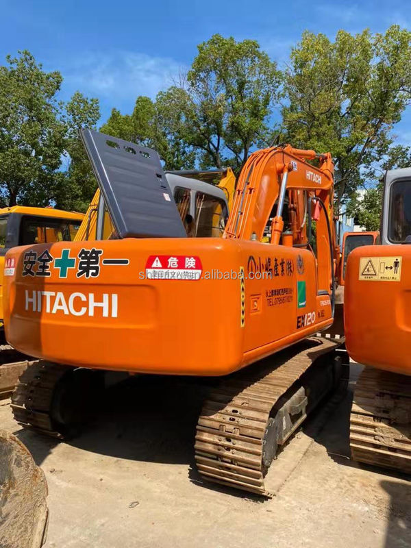 Hitachi jual panas Kualitas yang sangat baik bekas excavator crawler hidrolik Hitachi EX120 Mesin penggali tangan kedua untuk dijual