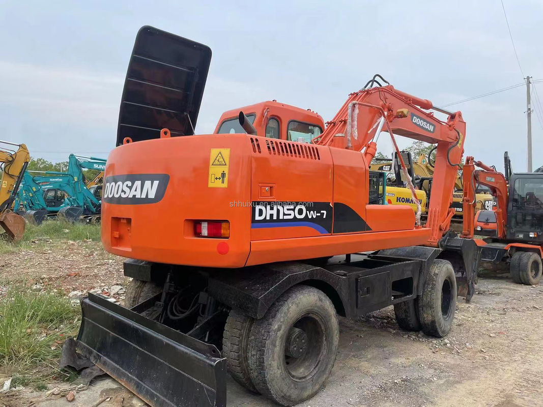 Cina roda excavator Doosan 150 bekas excavator mesin berat besar excavator