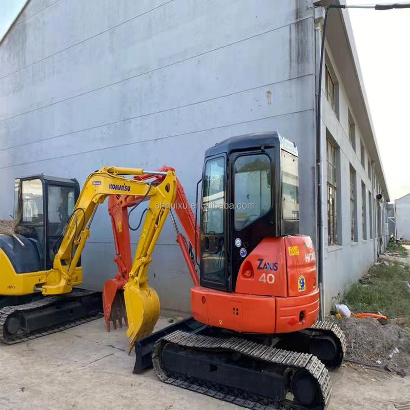 HITACHI dalam stok Second hand Excavator crawler hidraulik kecil kondisi baik HITACHI ZX40U/ Digunakan mini excavator Jepang HITACHI ZX40U untuk dijual