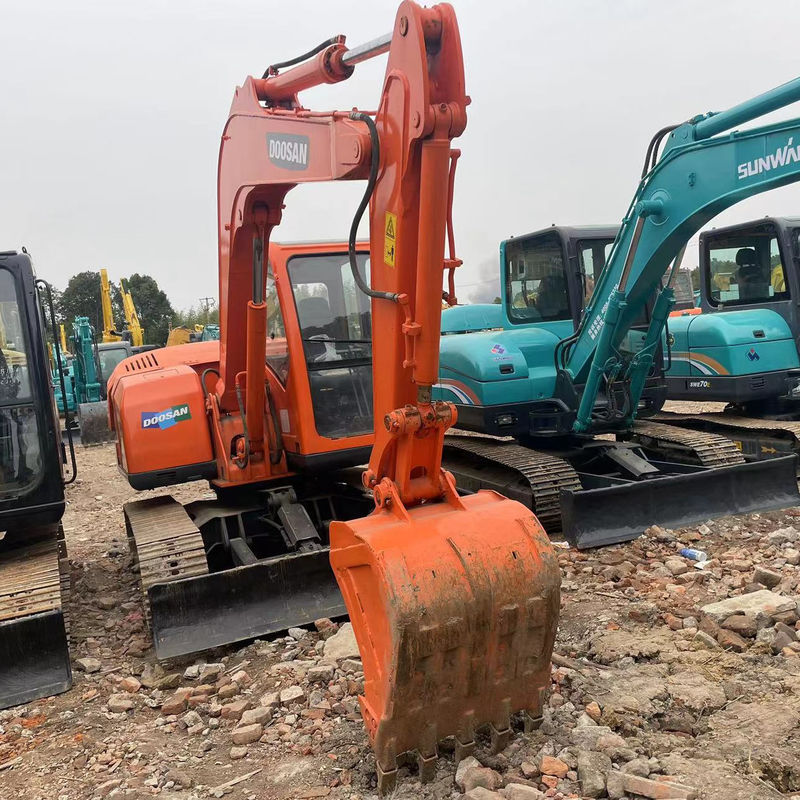 Ekskavator kinerja baik Doosan DX75 penggali kecil digunakan mesin 6 ton penggalian penjualan untuk mini penggalian terbaik