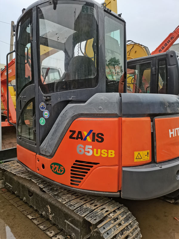 Hitachi dalam stok Kualitas bagus Hitachi ZX65 Excavator crawler hidraulik tangan kedua / Digger mini bekas Hitachi ZX65 Harga murah